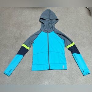 Zella Girl Teal and Gray Jacket